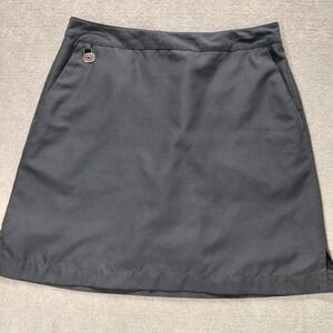 Liz Golf Dark Black Athletic Skort Womens Size 6 Built In Shorts Pockets